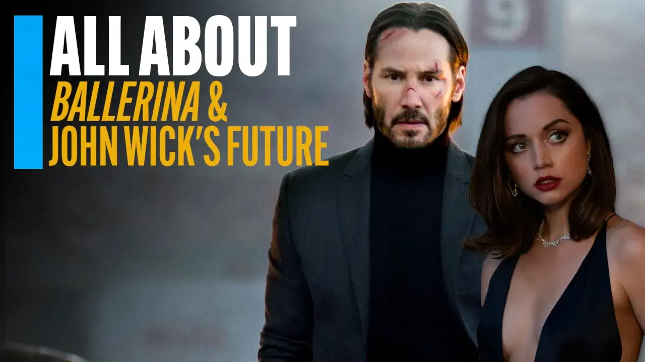 Keanu Reeves jako John Wick i Ana de Armas w scenie z filmu. Zapowiedź obsady i przyszłości Johna Wicka.
